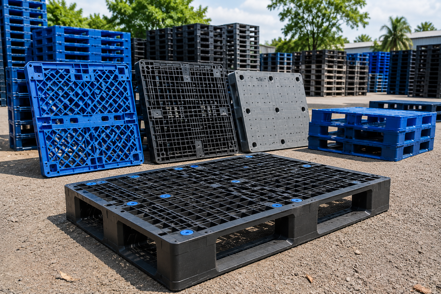 Premium plastic pallets for warehouse and logistics use